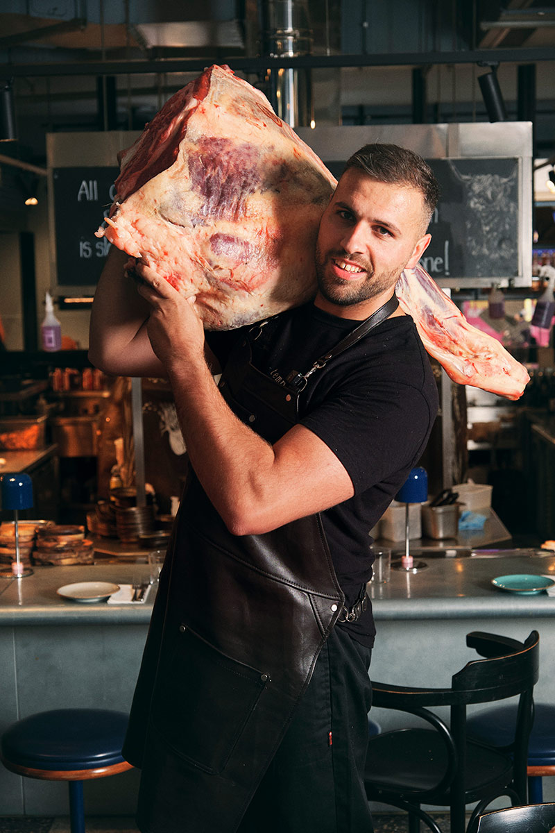 Butchery and dry-aged beef at temper City